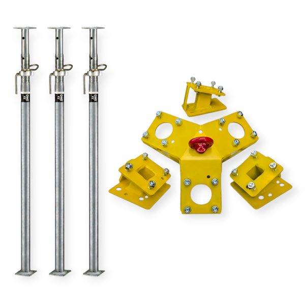 SET 1: 3x Form-on Stützen B/D300 und 1x Bautri "Work"