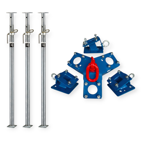 SET 3: 3x Form-on Stützen B/D300 und 1x Bautri "Rescue"