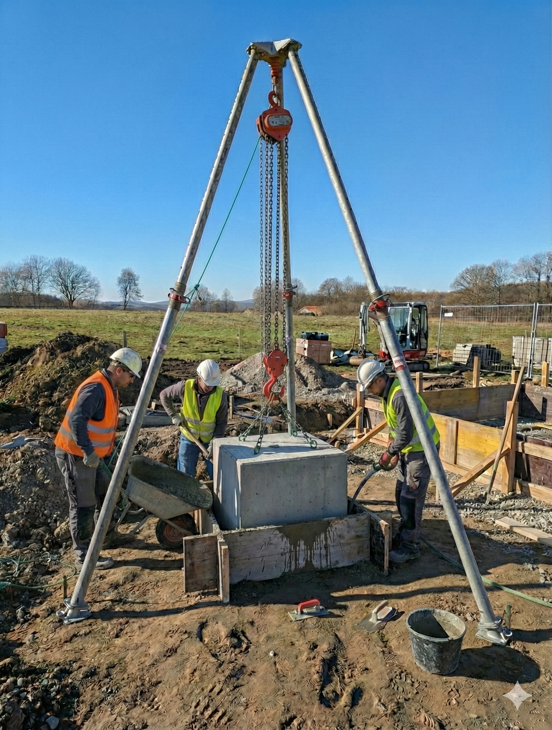 Spielgeräte und Bauteile normgerecht einbetonieren – Das Bautri-System für Profis