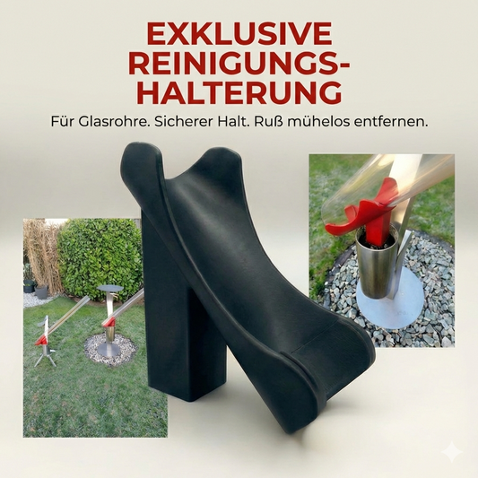 Reinigungshalterung für Rhönfackel, Feuerrohr & Pelletfackel