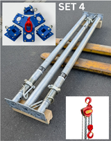 SET 4: 3x Form-on Stützen B/D300, 1x Bautri "Rescue" und 1x DELTA RED Premium 3t Kettenzug – Bild 6